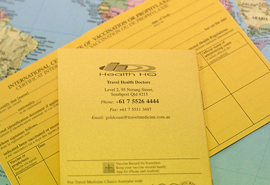 yellow fever travel certificate