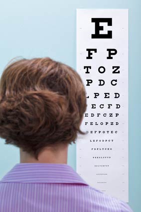 Eye test for particular  Medical examination or Medical assessment
