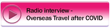 4CRB interview with travel doctor Dr Simon Thatcher about post-pandemic travel
